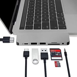 HyperDrive USB-C Hub Adapter, Sanho Solo 7-in-1 Type C Dongle for MacBook Pro
